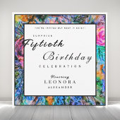 Invitation Aquarelle Fleurs Artistiques N'IMPORTE QUEL annive