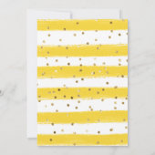 Invitation Aquarelle Fleurs de soleil Frame Frame Sweet 16 (Dos)