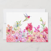 Invitation Aquarelle Fleurs Orchidées Orchidées Jardin d'oise (Dos)