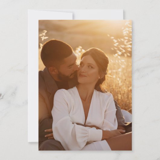 Invitation Aquarelle Fleurs tropicales Photo de la partie d'e (Dos)