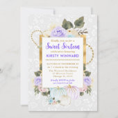 Invitation Aquarelle Floral Automne Citrouille doux 16 (Devant)