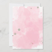 Invitation Aquarelle Floral Automne Citrouille rose Mariage d (Dos)