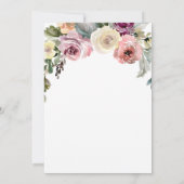 Invitation Aquarelle Floral Baby in Bloom Baby shower (Dos)