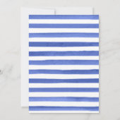 Invitation Aquarelle Floral Baby shower de requin sous-marin (Dos)