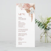 Invitation Aquarelle floral boho (Debout devant)