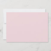 Invitation Aquarelle Floral Boho Teddy Bear Girl Baby shower (Dos)