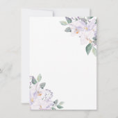 Invitation Aquarelle Floral Brunch & Fête des mariées Bubbly (Dos)