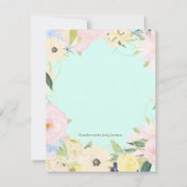 Invitation Aquarelle Floral Cowgirl Baby shower (Dos)