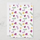 Invitation Aquarelle Floral espagnol Fiesta Wedding shower en (Dos)