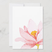 Invitation Aquarelle Floral Graduation Party Invitation. (Dos)