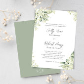 Invitation Aquarelle Floral Mariage