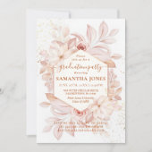 Invitation Aquarelle Floral Pampas minimum Graduation (Devant)