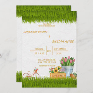 Invitation Aquarelle Floral Spring Mounts Mariage Invita