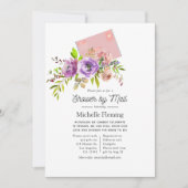 Invitation Aquarelle Floral Spring Shoot par courrier (Devant)