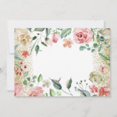 Invitation Aquarelle Floral Tea Party Filles Anniversaire Pho (Dos)