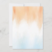 Invitation Aquarelle Floral Tropical Beach Mariage (Dos)