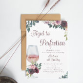 Invitation Aquarelle Floral vieilli à la perfection Anniversa