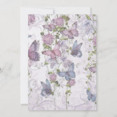 Invitation Aquarelle Floral Whimsical Butimsical Baby shower (Dos)