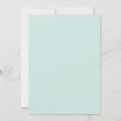 Invitation Aquarelle Floral Wreath Oh Baby Pastel Douche (Dos)