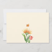 Invitation Aquarelle florale (Dos)