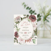 Invitation Aquarelle florale (Debout devant)