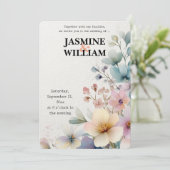 Invitation 🎨 Aquarelle Florale 💐 💍 (Debout devant)