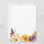 Invitation Aquarelle Florale (Dos)