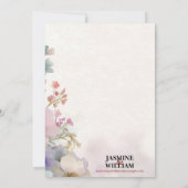 Invitation 💐 Aquarelle Florale 💌 🌿 (Dos)