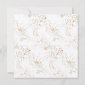 Invitation Aquarelle florale (Dos)