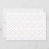 Invitation Aquarelle Florale 4 / Quatrième anniversaire avec  (Dos)