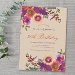 Invitation Aquarelle Florale Automne 30e anniversaire<br><div class="desc">Aquarelle Floral Automne 30e Invitation anniversaire. Créez une fête d'anniversaire enchanteresse avec un thème "Cascade Florale Automne", où l'élégance rencontre les teintes chaudes de l'automne. Ce design allie la beauté douce et éthérée des flores d'aquarelle aux tons riches de l'automne, créant une atmosphère sophistiquée mais capricieuse. Parfait pour un élégant...</div>