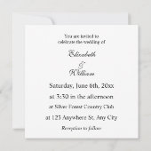 Invitation Aquarelle florale aux couleurs pastel douces (Dos)