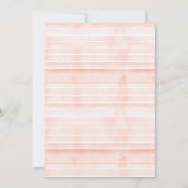 Invitation Aquarelle florale Blush Fête des mariées de couron (Dos)