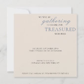 Invitation Aquarelle Florale Célébration de la vie Photo (Dos)