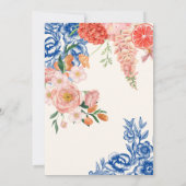 Invitation Aquarelle florale C'est plus Fête des mariées (Dos)