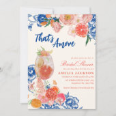 Invitation Aquarelle florale C'est plus Fête des mariées (Devant)