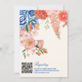 Invitation Aquarelle florale C'est plus Fête des mariées (Dos)