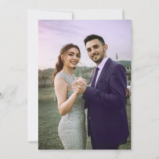 Invitation Aquarelle florale d'anémone rose blanc mariage pho (Dos)