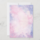 Invitation Aquarelle Florale de luxe Gliter Aqeeqah islamique (Dos)