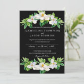 Invitation Aquarelle florale en fleurs de Magnolia moderne (Debout devant)