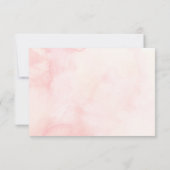 Invitation Aquarelle florale esquissée - Réception de mariage (Dos)