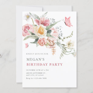 Invitation Aquarelle florale esthétique