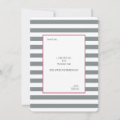 Invitation Aquarelle florale et demoiselle d'honneur du (Dos)