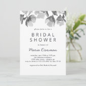 Invitation Aquarelle florale. Fête des mariées simple élégant (Debout devant)