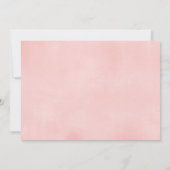 Invitation Aquarelle florale florale floue femme photo d'anni (Dos)