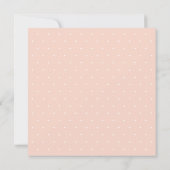 Invitation Aquarelle florale floue avec points Brunch nuptial (Dos)