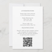 Invitation Aquarelle florale floue élégante Mariage bordeaux (Dos)