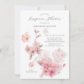 Invitation Aquarelle florale Lingerie nuptiale (Devant)