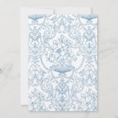 Invitation Aquarelle florale mariage de typographie moderne (Dos)