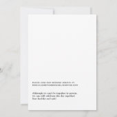 Invitation Aquarelle Florale mexicaine Fiesta Mariage virtuel (Dos)